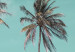 Canvas Art Print Three palms - Image of three trees on a blue sky 135281 additionalThumb 5