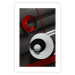 Wall Poster Ribbons - geometric abstraction with a hint of white and red color 136381 additionalThumb 7