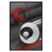 Wall Poster Ribbons - geometric abstraction with a hint of white and red color 136381 additionalThumb 8