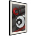 Wall Poster Ribbons - geometric abstraction with a hint of white and red color 136381 additionalThumb 22