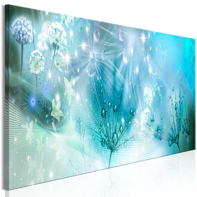 Canvas Enchanted Dandelions (1-piece) Narrow - abstraction with plant motif 138681 additionalImage 2