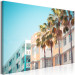 Canvas Art Print Miami City in Summer - Palm Trees and Florida Coast Architecture in Pastel 144481 additionalThumb 2