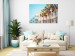 Canvas Art Print Miami City in Summer - Palm Trees and Florida Coast Architecture in Pastel 144481 additionalThumb 3