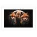 Wall Poster Forest Couple - Two Foxes and the Moon Against the Night, Starry Sky 144781 additionalThumb 16