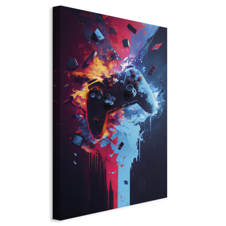 Large canvas print Explosion of Entertainment - An Exploding Colorful Controller for the Player’s Room [Large Format] 150881 additionalImage 3