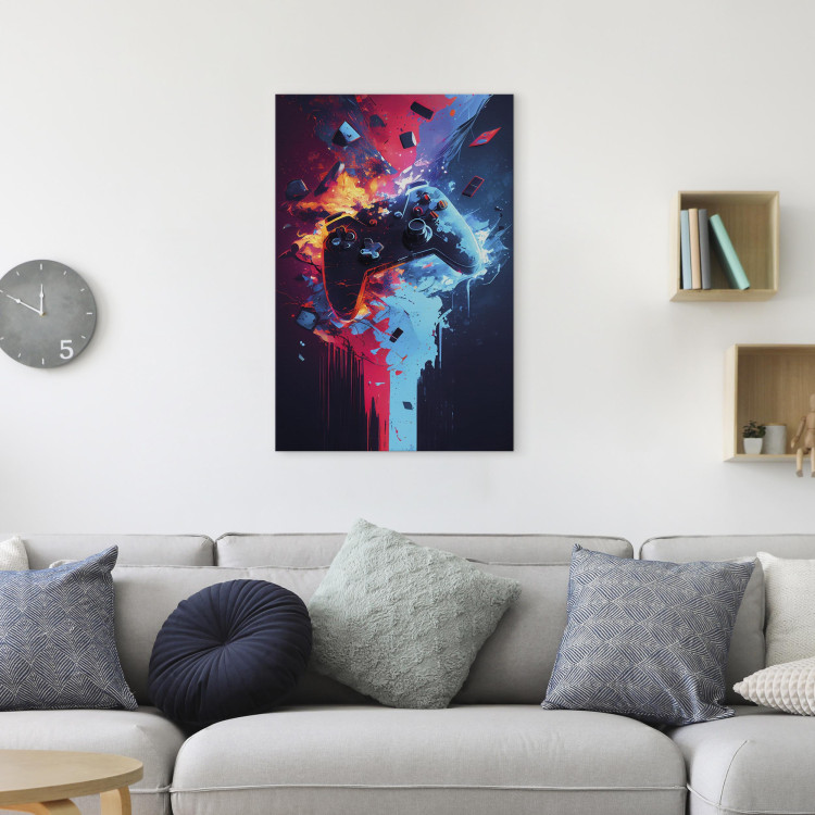 Large canvas print Explosion of Entertainment - An Exploding Colorful Controller for the Player’s Room [Large Format] 150881 additionalImage 6
