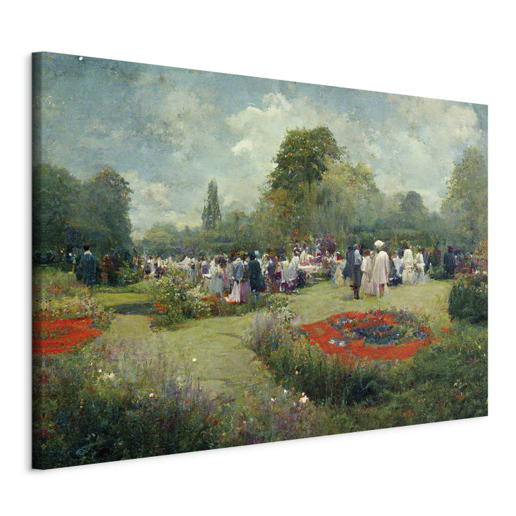 Large canvas print Meeting in the Garden - An Ai-Generated Landscape in the Style of Monet [Large Format] 151081 additionalImage 3