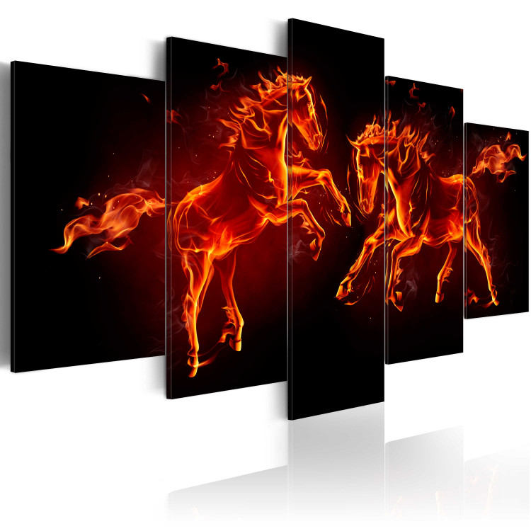 Canvas Art Print Fiery Horses 64581 additionalImage 2