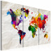 Canvas World Map: Rainbow Madness II 98181 additionalThumb 2