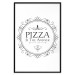 Wall Poster Pizza is the Answer - black and white composition with English text 114591 additionalThumb 18