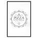 Wall Poster Pizza is the Answer - black and white composition with English text 114591 additionalThumb 15