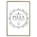 Wall Poster Pizza is the Answer - black and white composition with English text 114591 additionalThumb 16