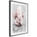 Poster Angel - light pink figurine of a boy leaning on gray cracked earth 116791 additionalThumb 11