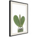 Wall Poster Eared Cactus - funny green plant with eyes on a solid background 116891 additionalThumb 4