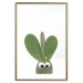 Wall Poster Eared Cactus - funny green plant with eyes on a solid background 116891 additionalThumb 14