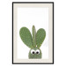 Wall Poster Eared Cactus - funny green plant with eyes on a solid background 116891 additionalThumb 18