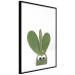 Wall Poster Eared Cactus - funny green plant with eyes on a solid background 116891 additionalThumb 11