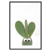 Wall Poster Eared Cactus - funny green plant with eyes on a solid background 116891 additionalThumb 17