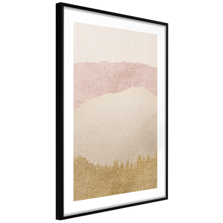 Wall Poster Structural Sandstone - abstraction with a touch of gold in Japanese style 119191 additionalImage 11