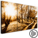 Canvas Print Autumn sun - an alley, trees and nature in a golden light 122191 additionalThumb 6