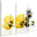 Canvas Feng shui flowers composition - a motif with yellow mallow and stones 123391 additionalThumb 2