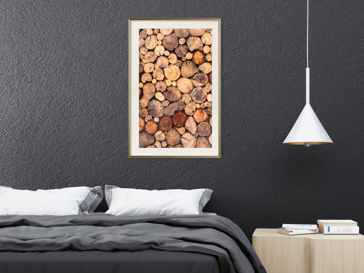 Poster Tree Interior - texture of wood grain in various sizes 124491 additionalImage 22