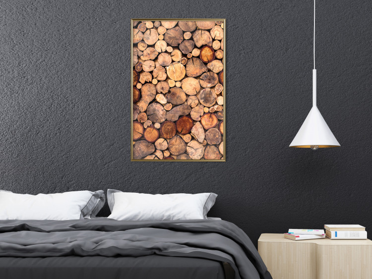 Poster Tree Interior - texture of wood grain in various sizes 124491 additionalImage 7
