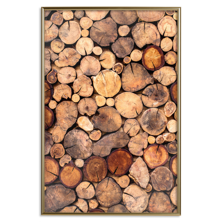 Poster Tree Interior - texture of wood grain in various sizes 124491 additionalImage 26