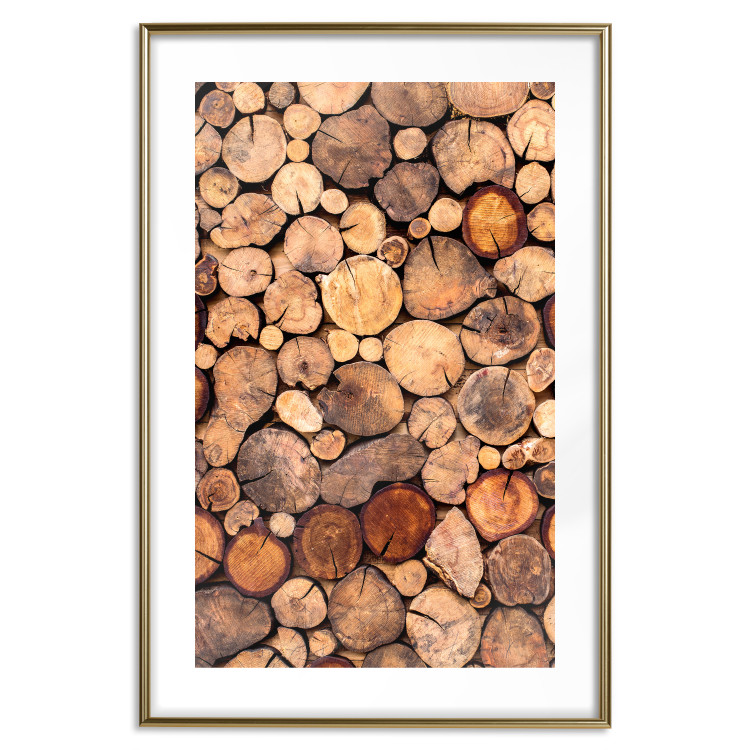 Poster Tree Interior - texture of wood grain in various sizes 124491 additionalImage 27