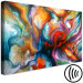 Canvas Art Print Abyss of Colors (1-part) wide - colorful artistic abstraction 127291 additionalThumb 6