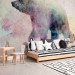 Wall Mural Winter animals - bear motif on background with coloured accent 127491 additionalThumb 2