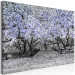 Canvas Art Print Blooming Magnolias - magnolia trees with flowers in shades of violet 128791 additionalThumb 2