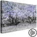 Canvas Art Print Blooming Magnolias - magnolia trees with flowers in shades of violet 128791 additionalThumb 6
