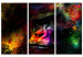 Canvas Print Power of Delicacy (3-part) - abstract colorful animal 128991