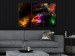 Canvas Print Power of Delicacy (3-part) - abstract colorful animal 128991 additionalThumb 3