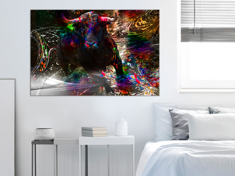 Canvas Testosterone (1-part) wide - abstract colorful animal 129091 additionalImage 3