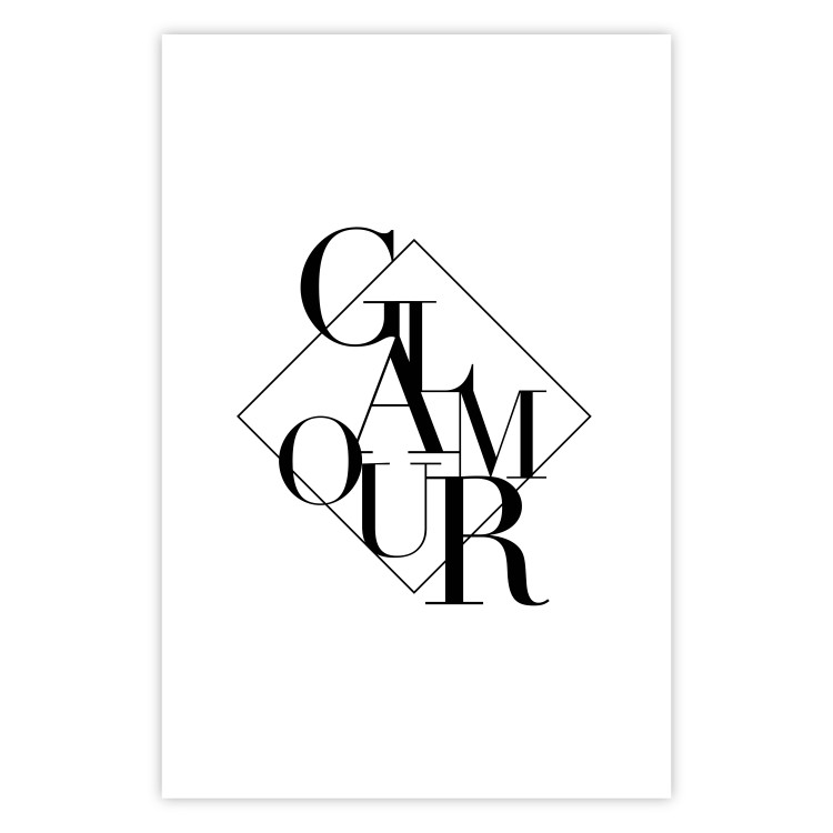 Poster Glamour - English text inside a geometric figure 129591 additionalImage 19