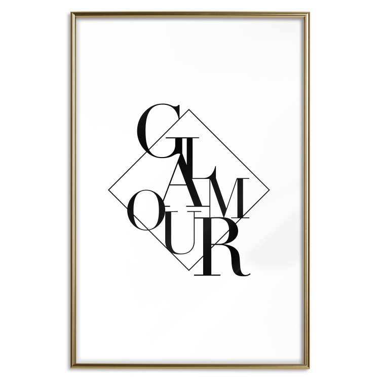 Poster Glamour - English text inside a geometric figure 129591 additionalImage 16