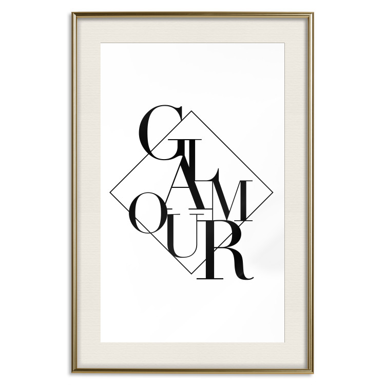 Poster Glamour - English text inside a geometric figure 129591 additionalImage 20