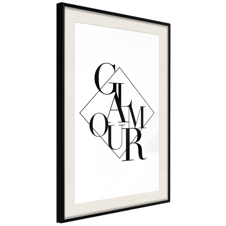 Poster Glamour - English text inside a geometric figure 129591 additionalImage 2