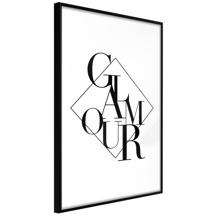 Poster Glamour - English text inside a geometric figure 129591 additionalImage 13