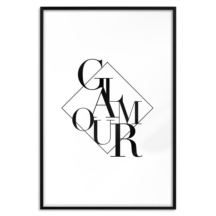 Poster Glamour - English text inside a geometric figure 129591 additionalImage 15