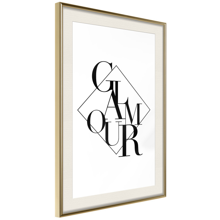 Poster Glamour - English text inside a geometric figure 129591 additionalImage 3