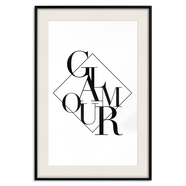 Poster Glamour - English text inside a geometric figure 129591 additionalImage 19