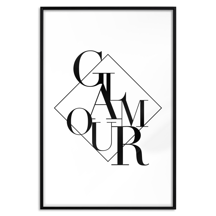Poster Glamour - English text inside a geometric figure 129591 additionalImage 18