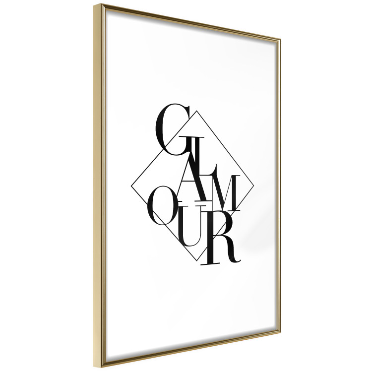 Poster Glamour - English text inside a geometric figure 129591 additionalImage 7