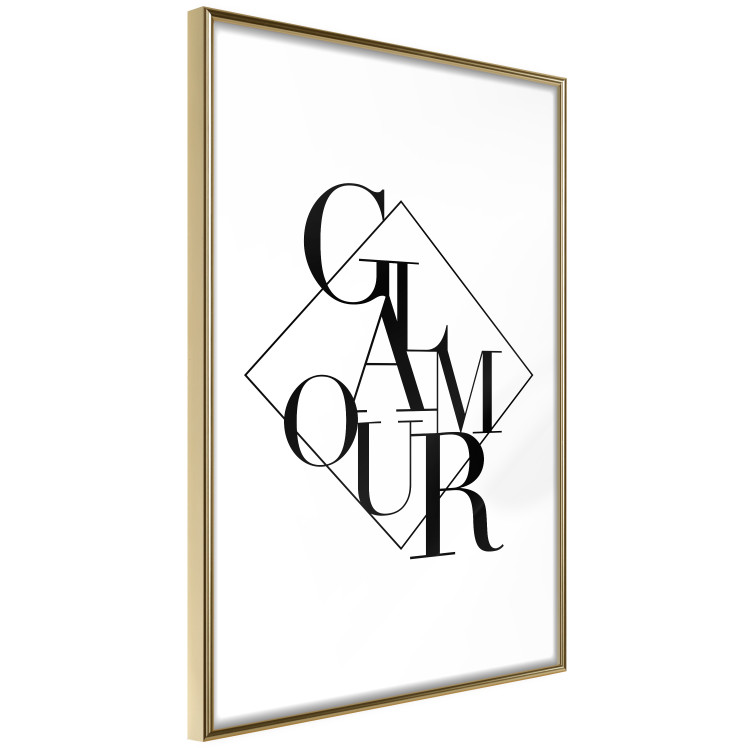 Poster Glamour - English text inside a geometric figure 129591 additionalImage 12