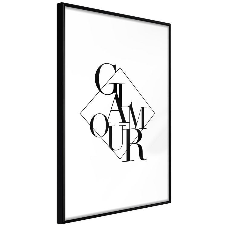 Poster Glamour - English text inside a geometric figure 129591 additionalImage 8