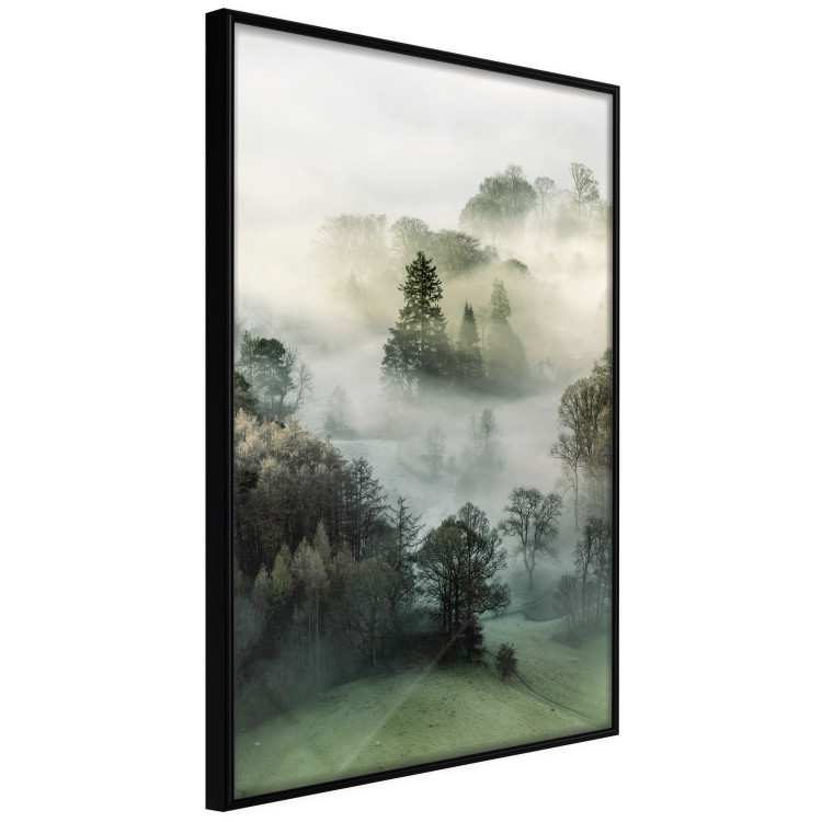 Wall Poster Morning Chill - landscape of trees surrounded by dense fog against the sky 130291 additionalImage 4