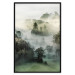 Wall Poster Morning Chill - landscape of trees surrounded by dense fog against the sky 130291 additionalThumb 19